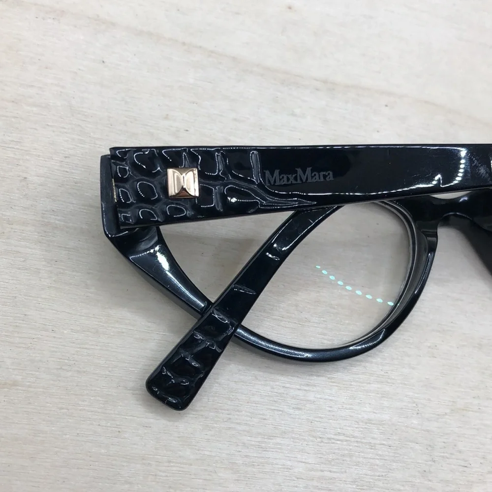 Max Mara MM 1390 G Glasses FRAMES ONLY Cat Eye 55 17 145 Black Full Rim